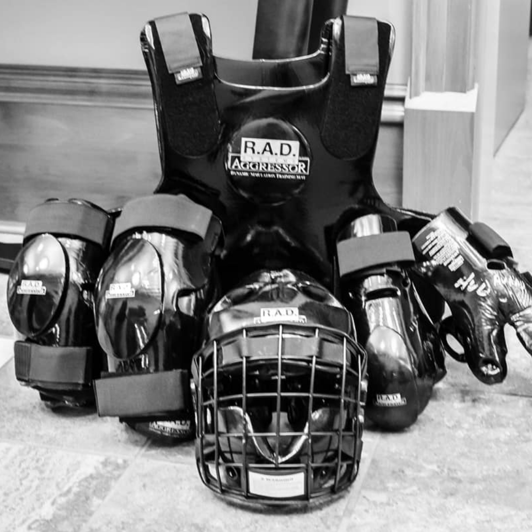 R.A.D. Aggressor padded training suit with helmet and pads
